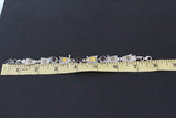 Bracelet Sterling silver 925 gemstones gold plated