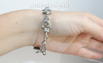 Bracelet Sterling silver 925 gemstones gold plated