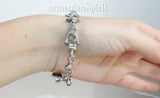 Bracelet Sterling silver 925 gemstones gold plated