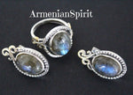 Ring silver 925 Labradorite