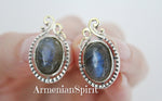 Earrings silver 925 Labradorite Armenian Spirit