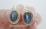 Earrings silver 925 Labradorite Armenian Spirit