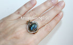 Ring silver 925 Labradorite