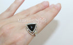 Ring silver 925 jewelry onyx