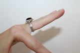 Ring silver 925 jewelry onyx