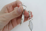 Earrings silver 925 moonstone