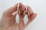 Earrings silver 925 moonstone