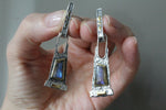 Ring earrings silver 925 Labradorite