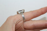 Ring silver 925 moonstone