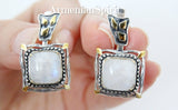 Earrings silver 925 moonstone