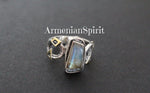Ring silver 925 Labradorite