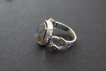 Ring earrings silver 925 Labradorite