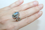 Ring silver 925 Labradorite