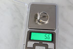 Earrings ring Set labradorite blue gem Silver gold plated jewelry