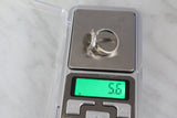 Earrings ring Set labradorite blue gem Silver gold plated jewelry