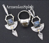 Ring silver 925 Labradorite