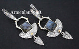 Earrings silver 925 Labradorite