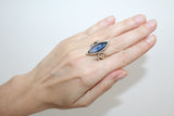 Labradorite prolonged ring sterling silver 925