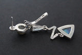 Earrings ring silver 925 Labradorite Armenian Spirit