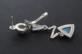 Earrings silver 925 Labradorite