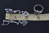 Earrings silver 925 Labradorite