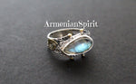 Ring silver 925 Labradorite