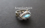 Ring silver 925 Labradorite