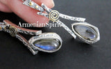 Earrings silver 925 Labradorite Armenian Spirit