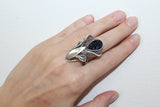 Earrings ring carbide calla silver 925 Armenian Spirit