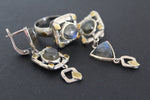 Labradorite earrings Sterling silver 925