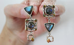 Labradorite earrings ring silver 925 Armenian Spirit