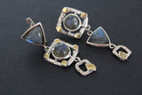 Labradorite earrings Sterling silver 925