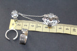 Set of 3 rings sterling silver 925
