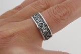 Ring band sterling silver 925 jewelry