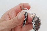 Silver 925 jewelry ring earring pendant crazy agate