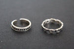 Set of 6 adjustable rings Silver 925