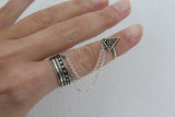 Set of 6 adjustable rings Silver 925