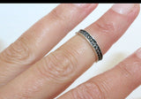 Small ring knuckle with simple design on a woman finger made in Armenia.
