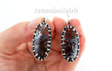 What immediately captivates the eye is the agate itself. Each gemstone is a miniature work of art, its patterns resembling delicate lace ornaments, swirling and intertwining in a seemingly random yet harmonious dance. This "crazy lace" effect is what makes each stone, and therefore each pair of earrings, completely unique. No two are ever exactly alike, ensuring that when you wear these, you're carrying a one-of-a-kind piece of nature's artistry.

