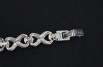 Silver 925 Bracelet red stones Marcasite