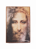 Handcrafted Jesus Christ Epitaphios  icon made on a substantial piece of natural wood with white backbround. The Epitaphios icon has its own character, making the artwork feel unique and authentic. Its simple unframed presentation works beautifully in both traditional and rustic interiors.