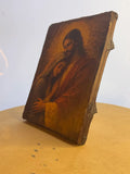 Handmade religious gift showing a compassionate portrait of Jesus comforting a weeping Mary.