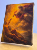 15x18 cm Wooden handmade icon Creation of Adam