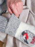 Soft knit mittens in sizes XS to M showcasing flexible stretch and a snug fit profile. The extended ribbed wrist cuffs help trap body heat while keeping cold air completely out.