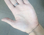 Boho Bracelet with ring and chains Silver 925 women