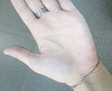 Boho Bracelet with ring and chains Silver 925 women