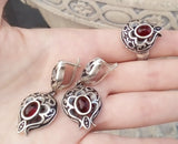 Earrings Pomegranate STERLING SILVER 925