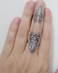 Armor ring Sterling silver rings Double Armenian armored jewelry