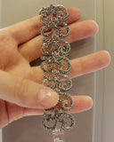 Marcasite bracelet wide Sterling Silver 925 for women
