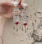 Garnet rings jewelry handmade STERLING SILVER 925 Ring